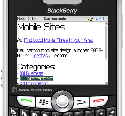 Cantoni.mobi redesign screenshot