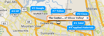 The Center of Silicon Valley