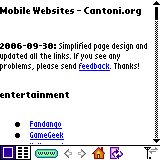 PDA Mobile Websites