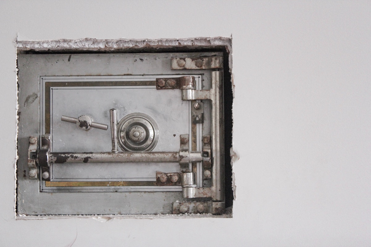 Photo of a wall safe