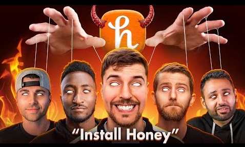 Thumbnail for the Honey Influencer Scam YouTube video