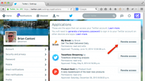 Twitter App Permissions